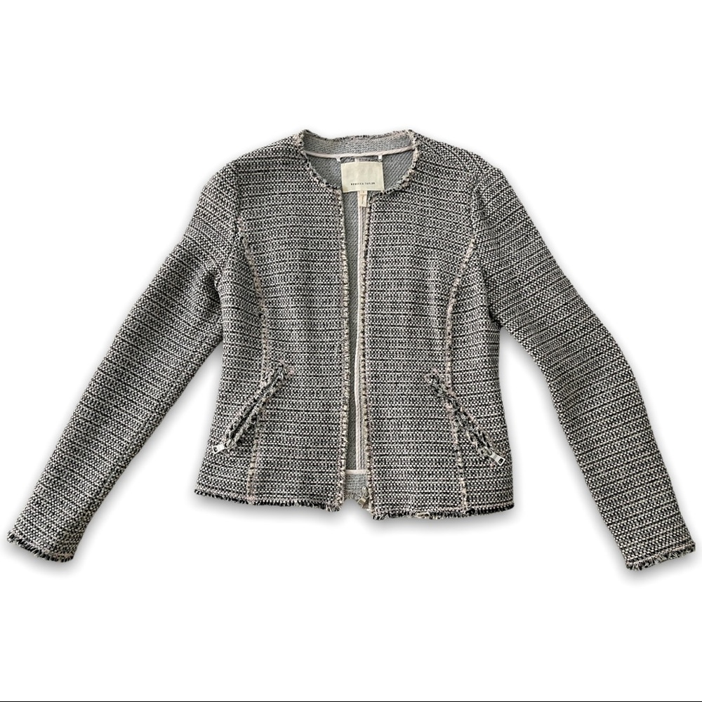 Rebecca Taylor Graphic Tweed Jacket